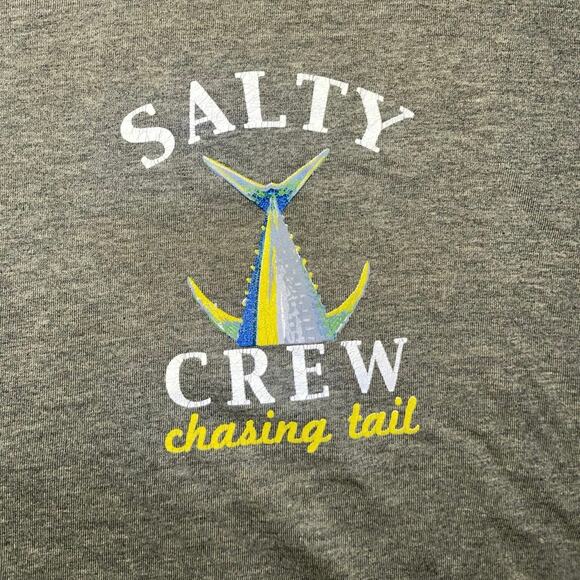 Salty Crew Mens Chasing Tail Heathers Shirt Size 2XL Fishing Boating - Picture 3 of 4
